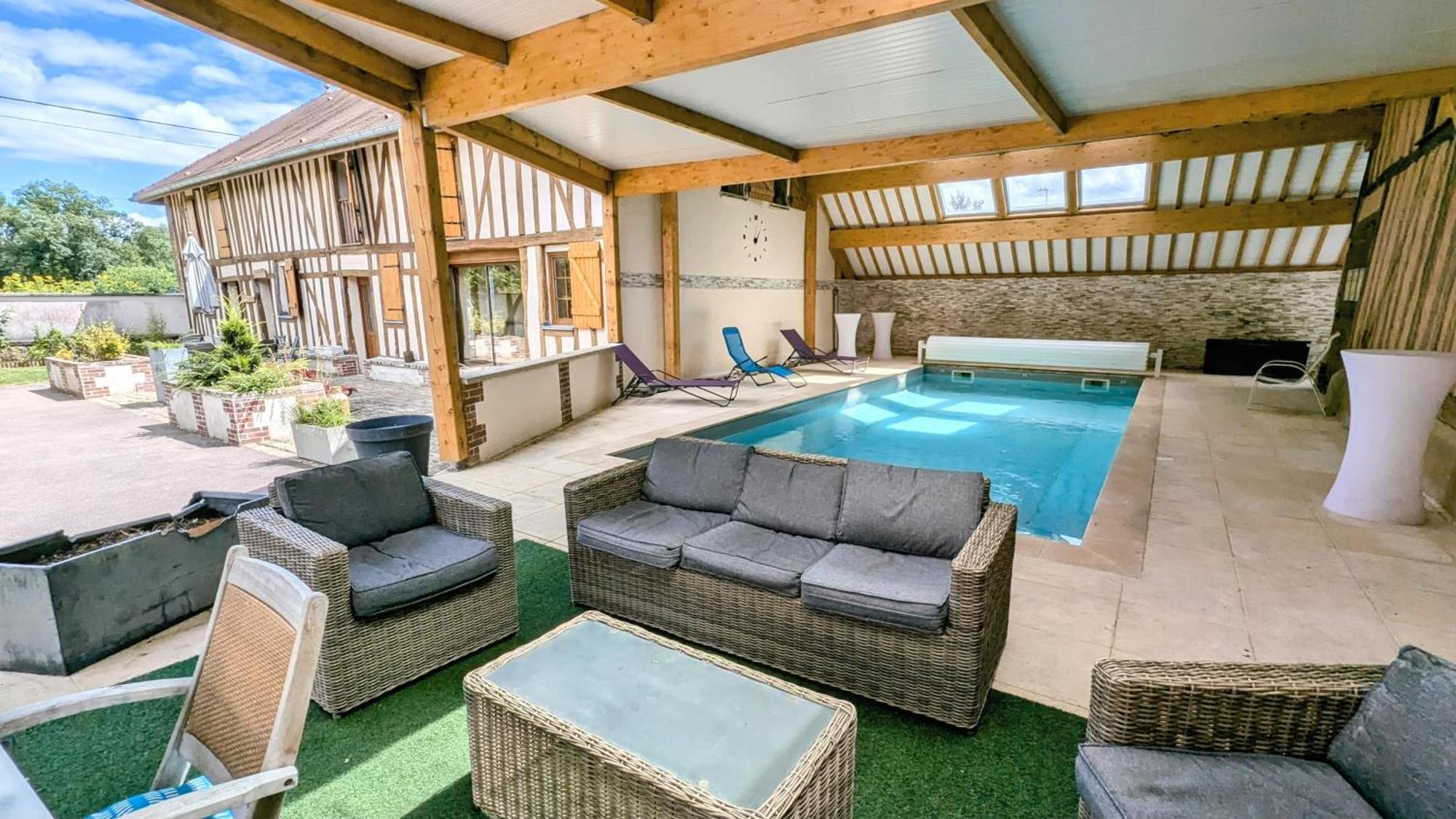Maison Calme 14 Personnes, Piscine, Jardin Et Parking Buchères Exteriér fotografie